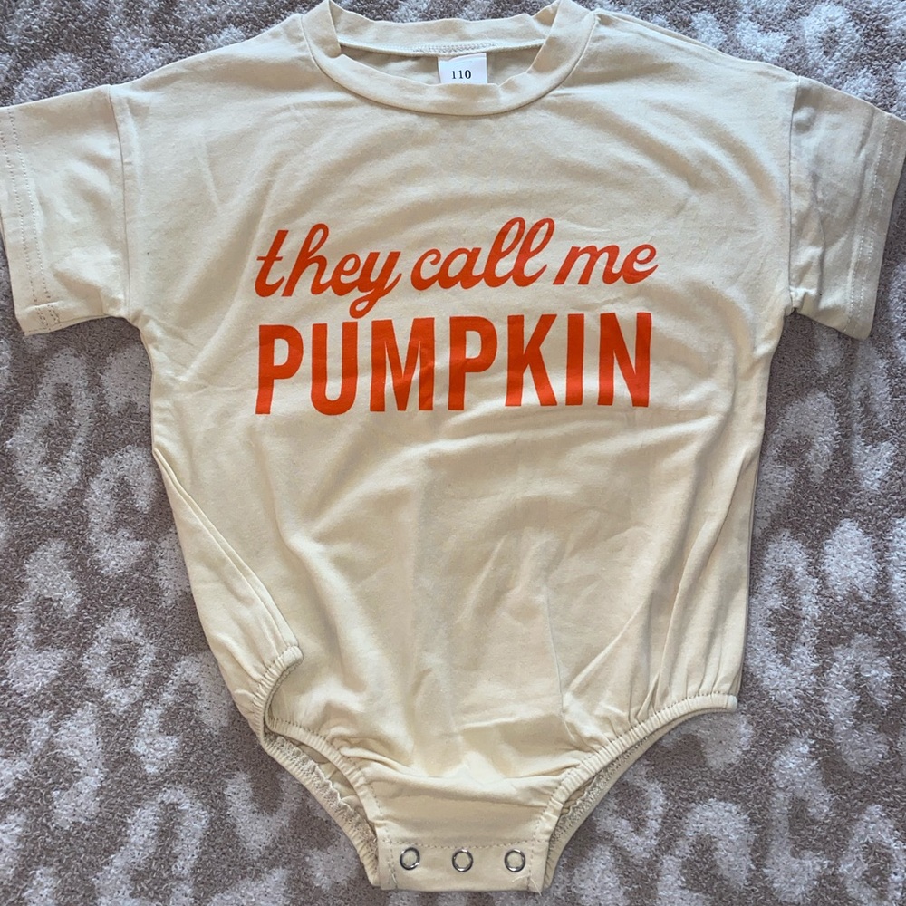 “They call me pumpkin” toddler bubble